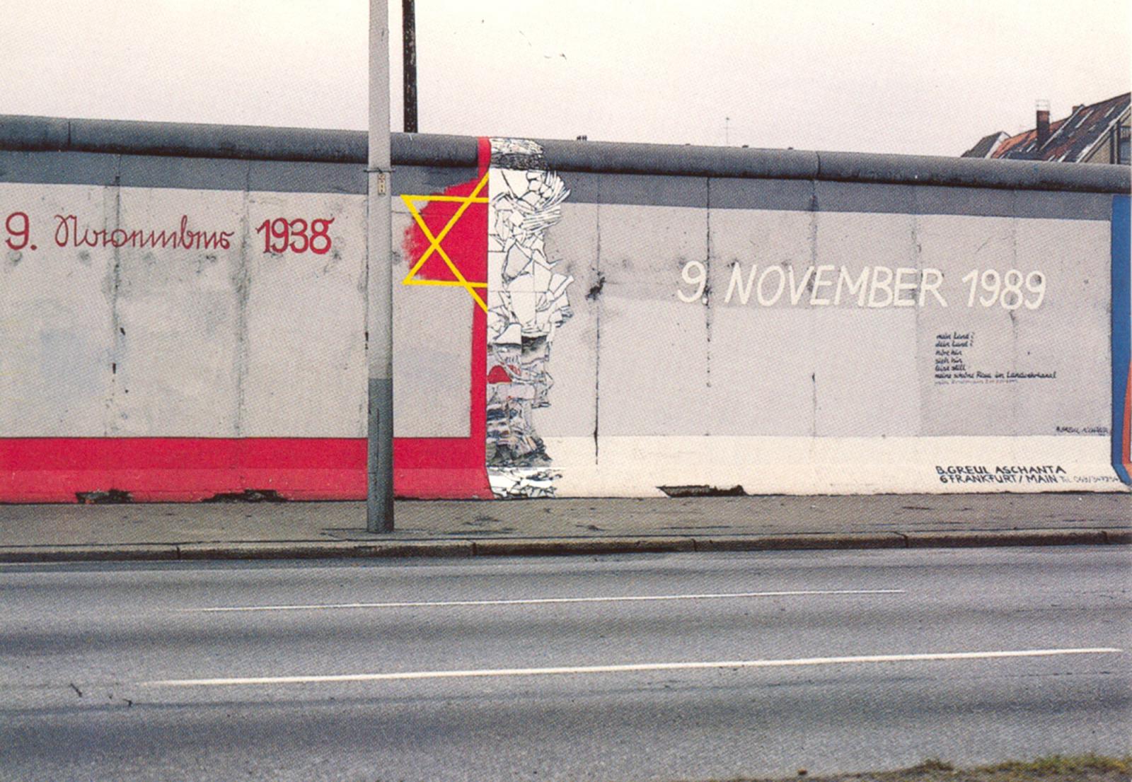 Barbara Greul Aschanta, „Deutschland im November“ (Germany in November), 1990, postcard