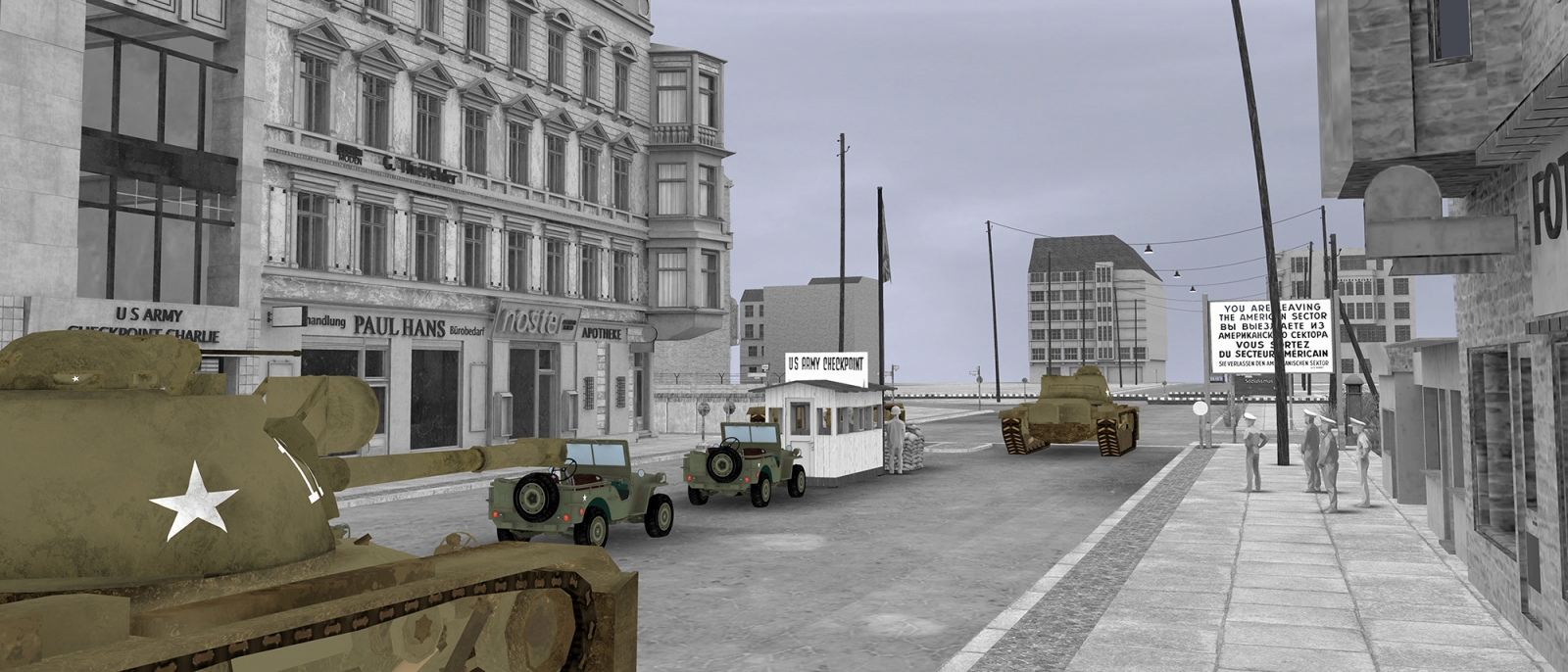 Screenshot from the AR app Cold War Berlin