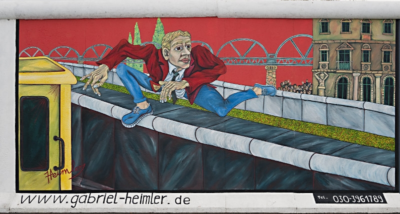 Kunstwerk Gabriele Heimler - Der Mauerspringer